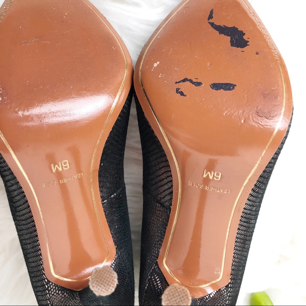 Charles Jourdan Clare Metallic Black Stilettos - Picture 8 of 14